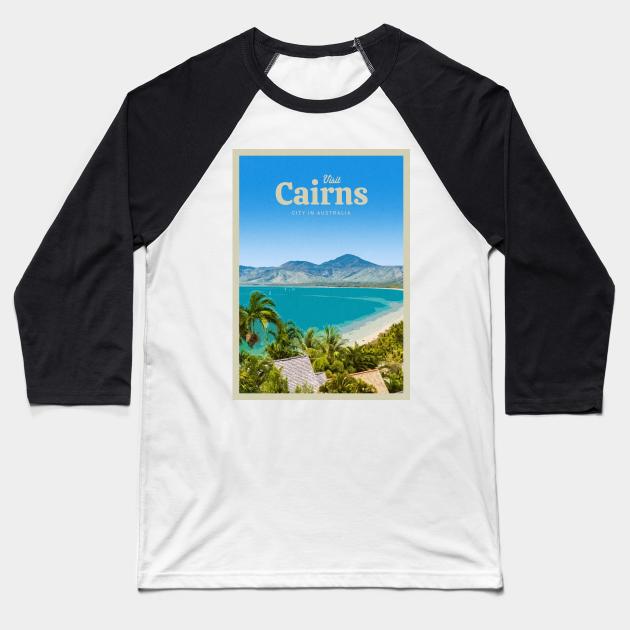 Visit Cairns Baseball T-Shirt by Mercury Club